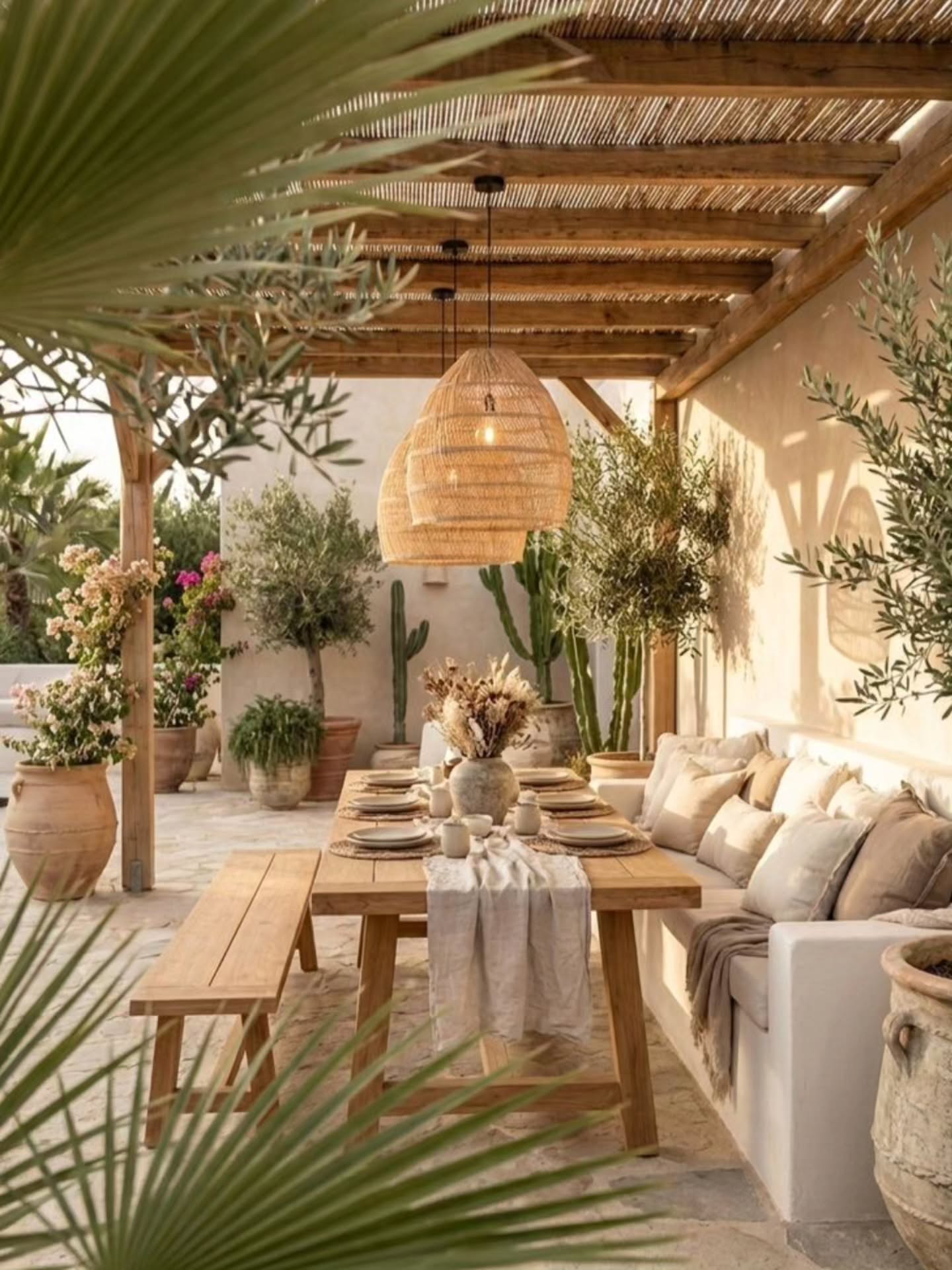 beach style dining room