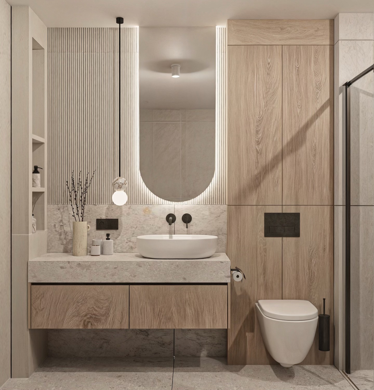 japandi bathroom decor