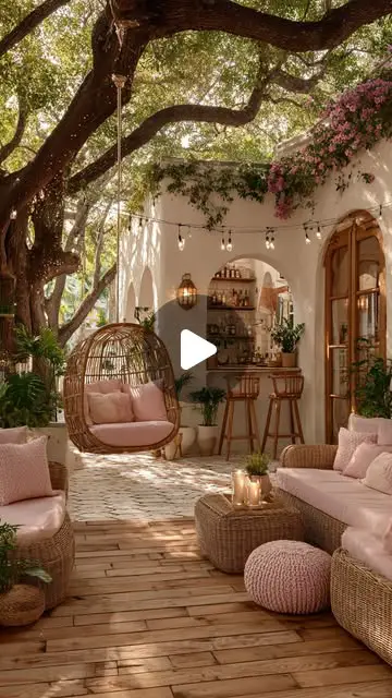 boho garden decor