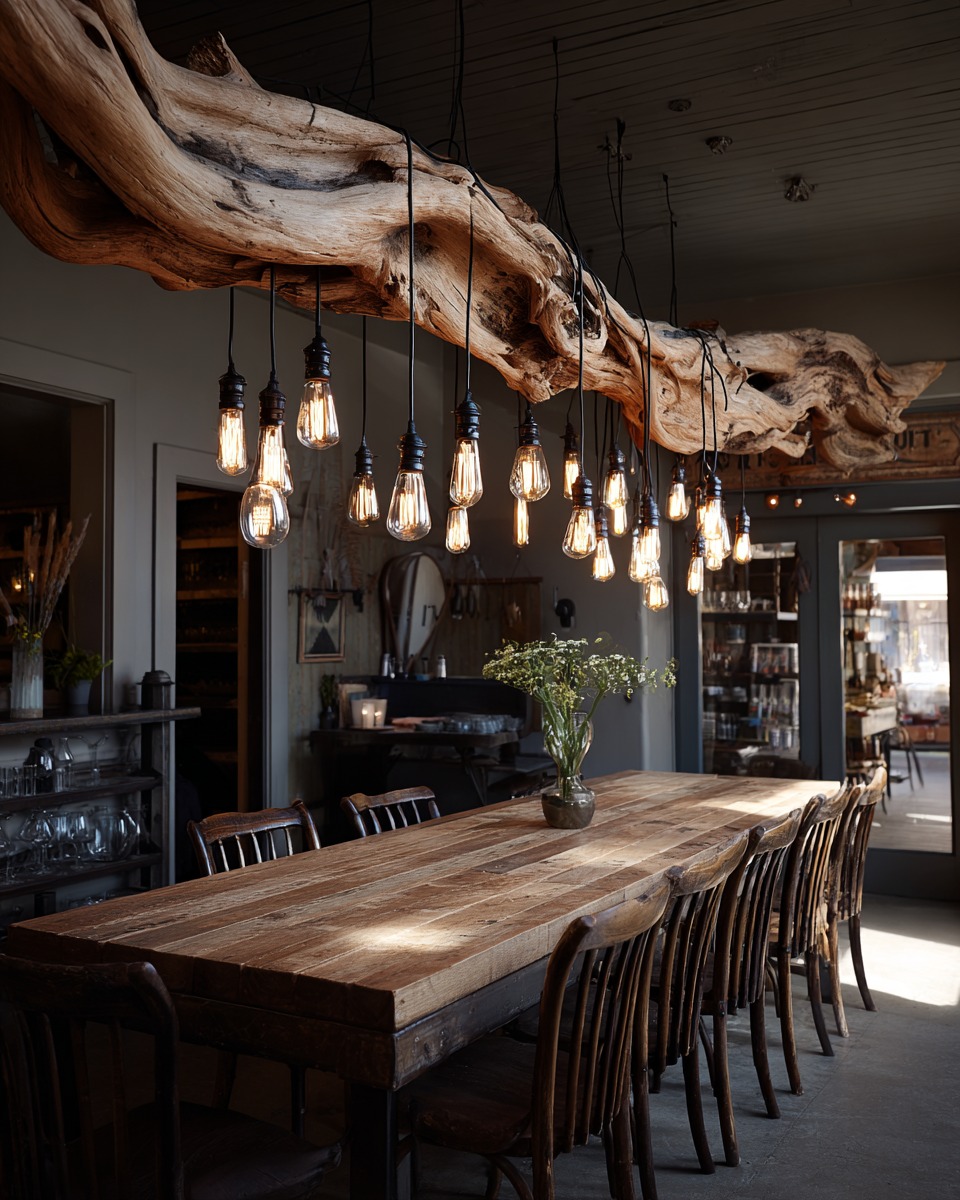 wood dining room decor