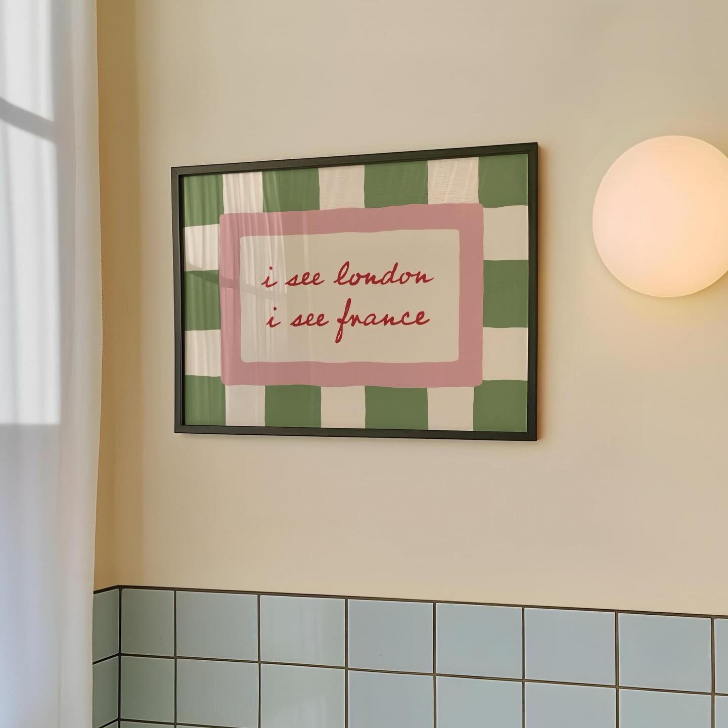 bathroom gallery wall