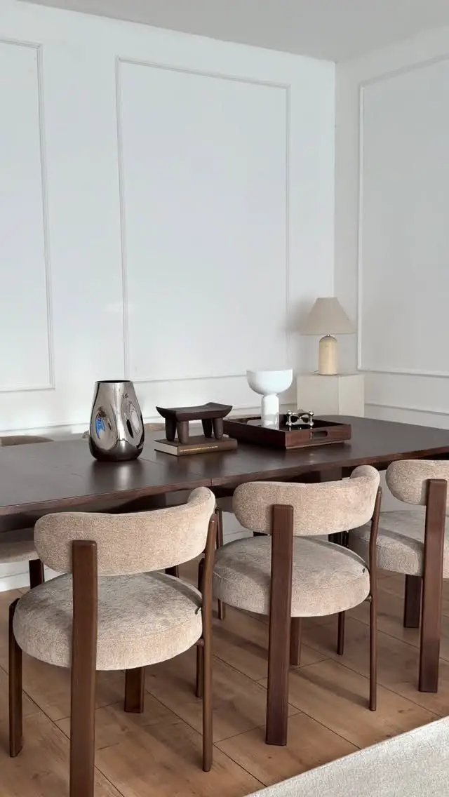 wood dining room decor