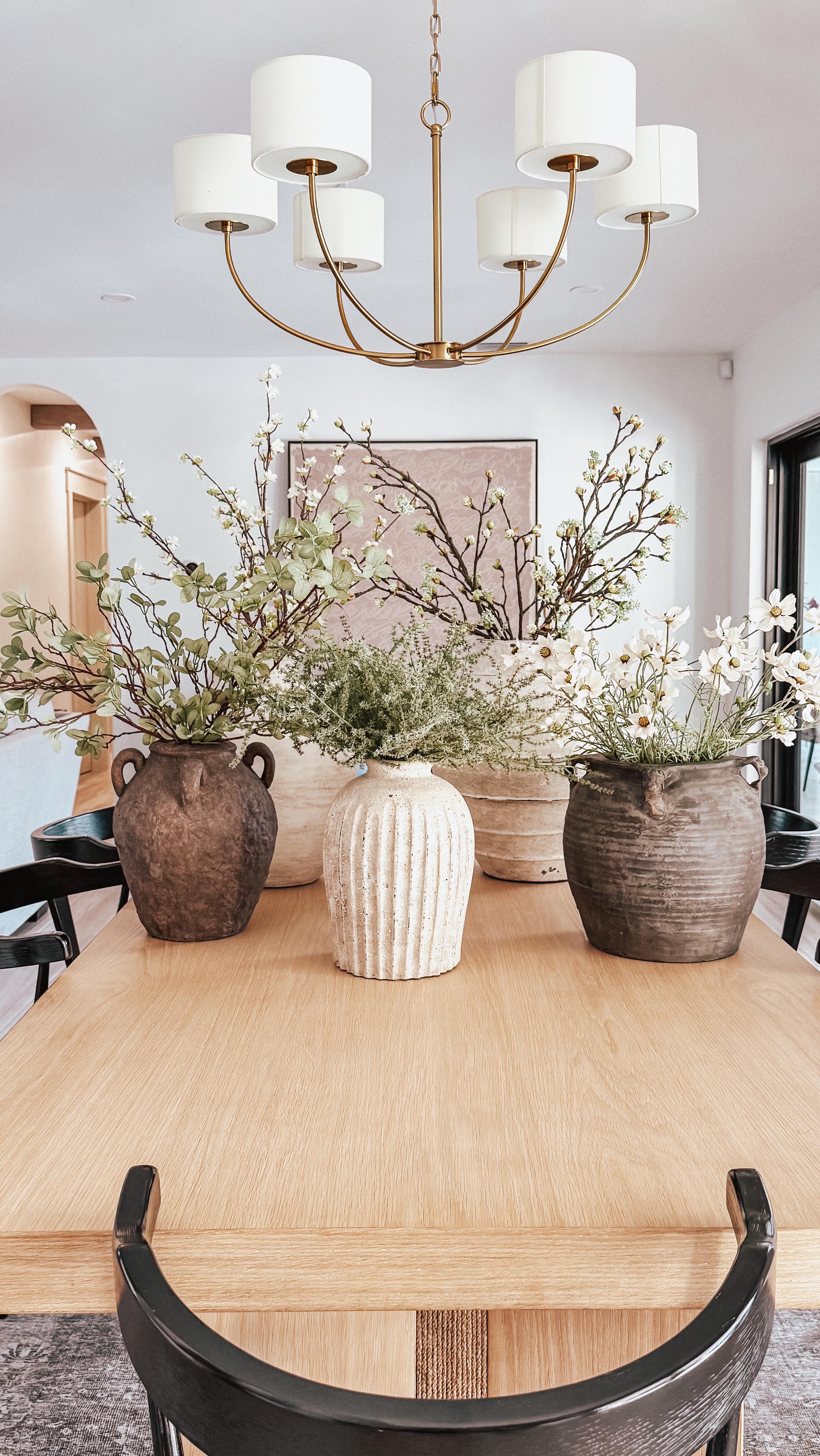 spring dining room decor