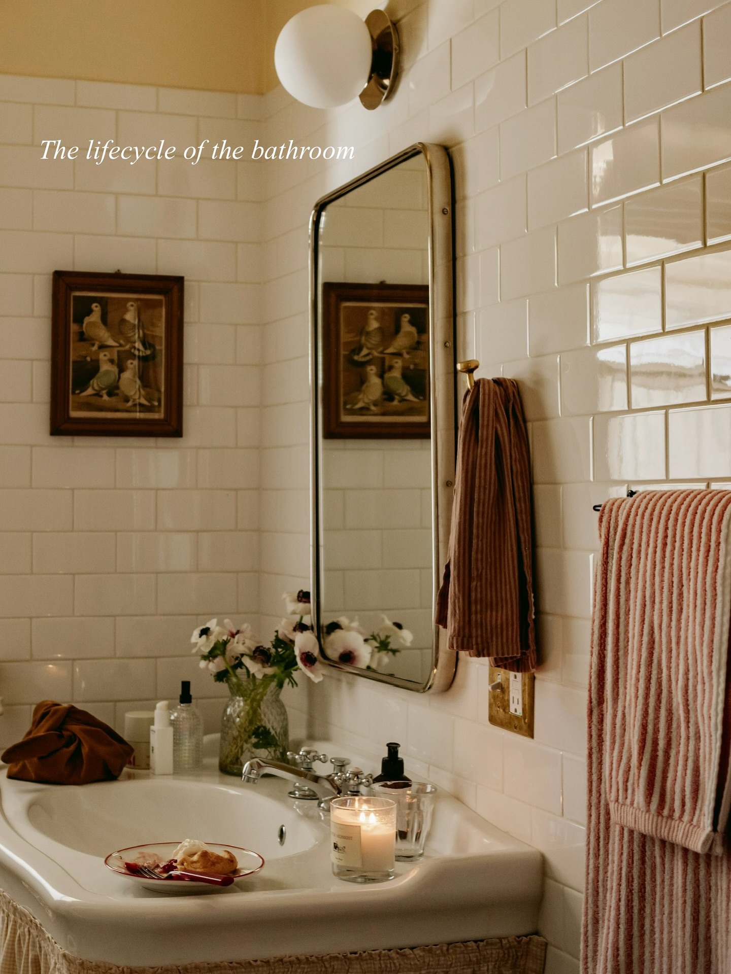 bathroom gallery wall