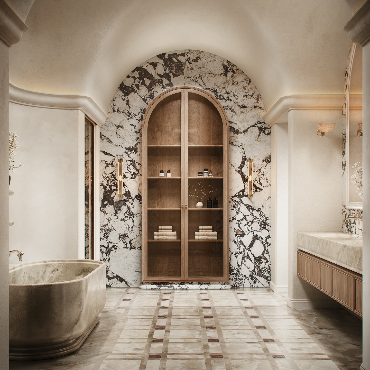 marble bathroom decor