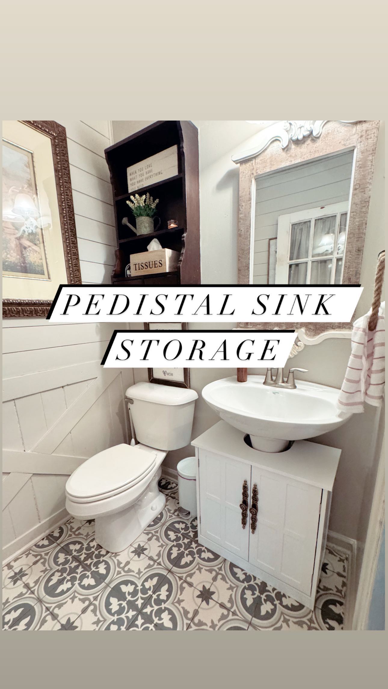 under sink bathroom storage