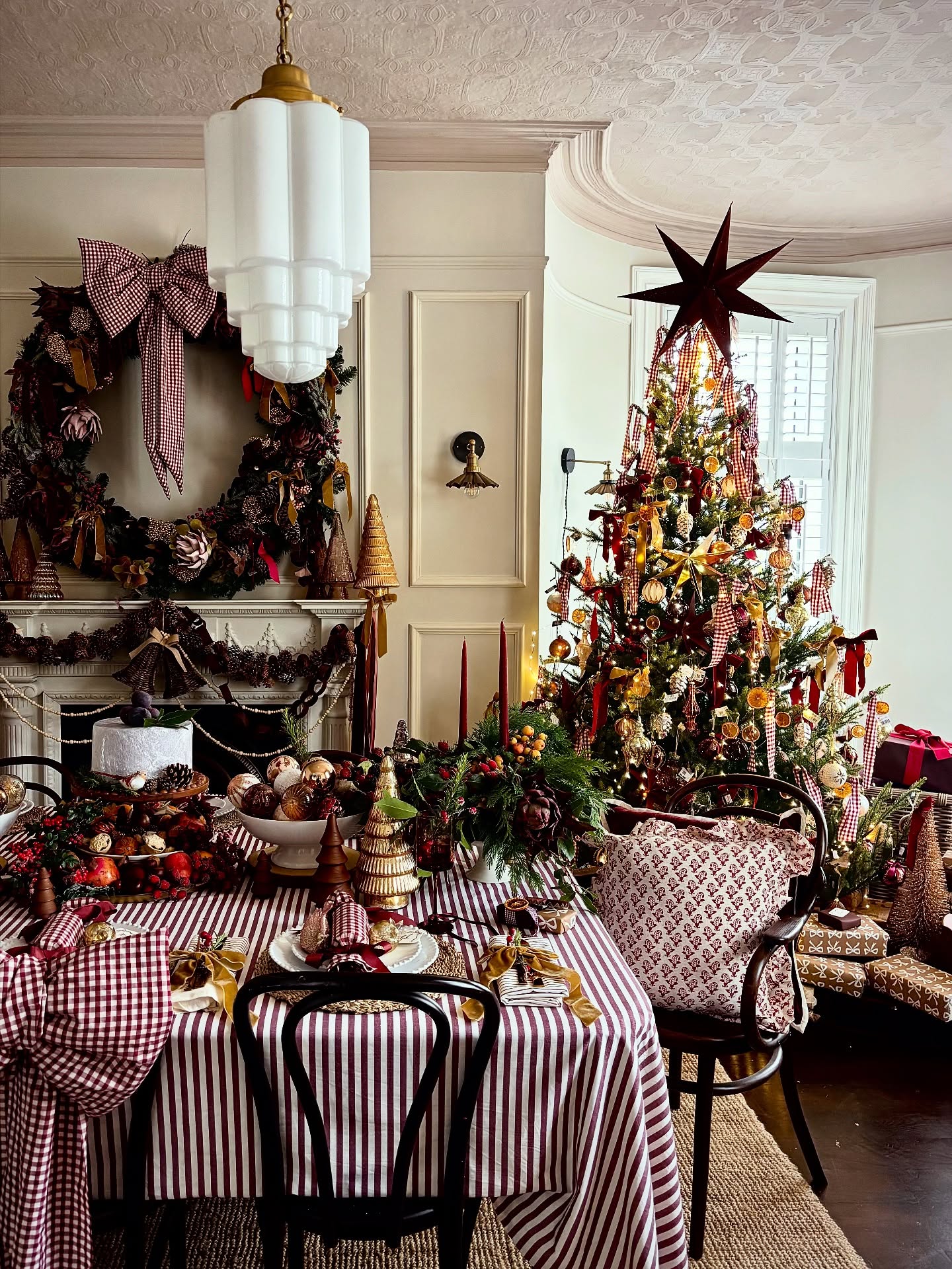 christmas dining room decor