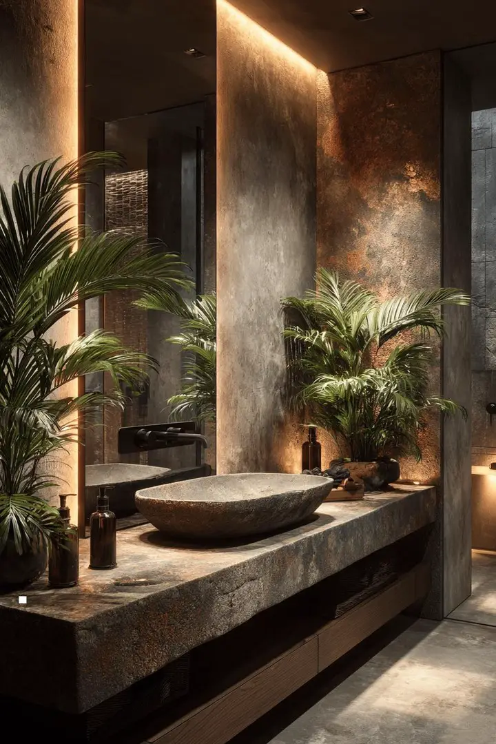 industrial bathroom decor