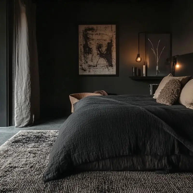 dark cozy bedroom
