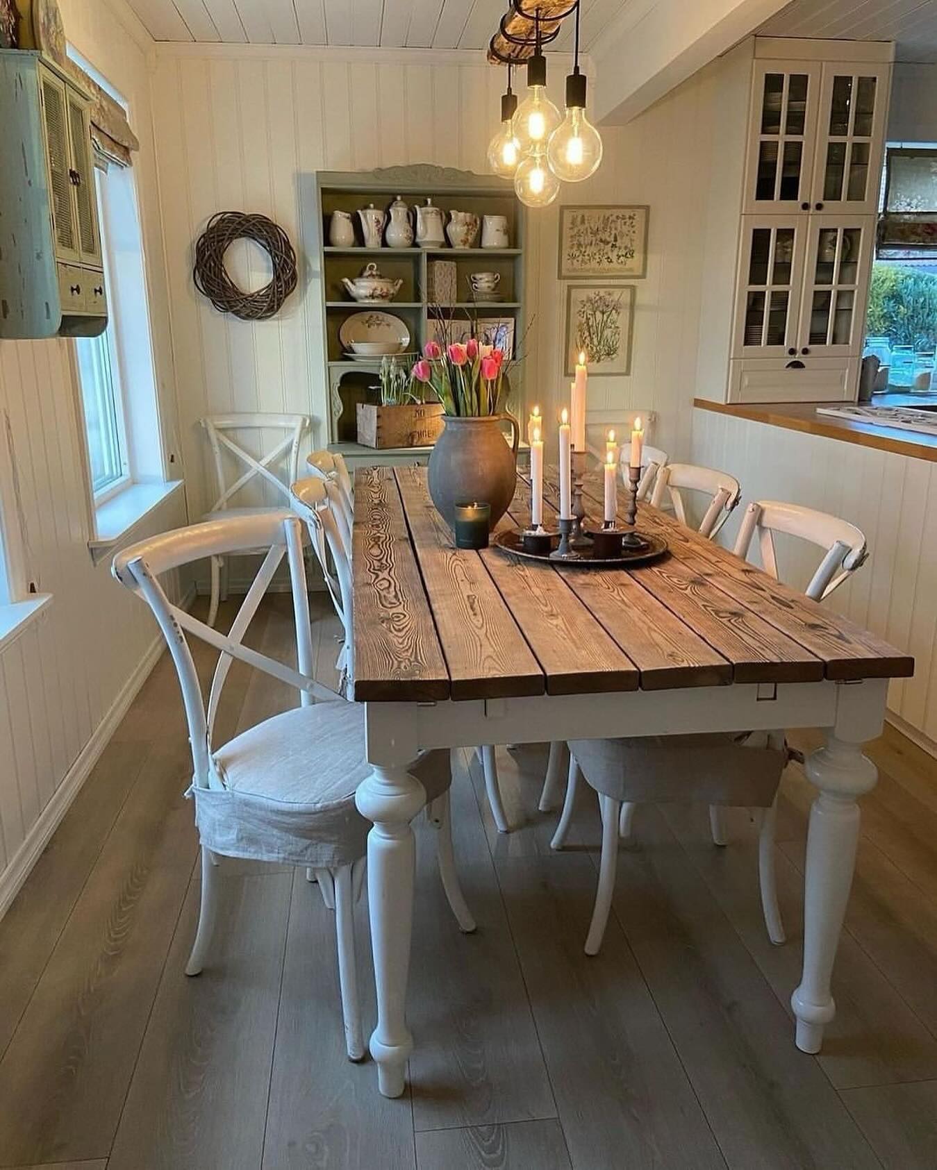 18 Stunning Country Style Dining Room Ideas To Warm Up Your Home 13 country style dining room