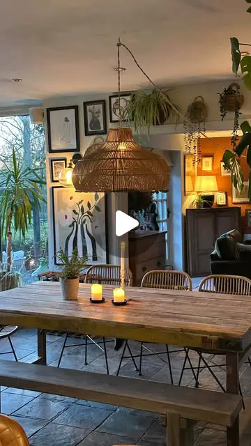 dining room plant decor