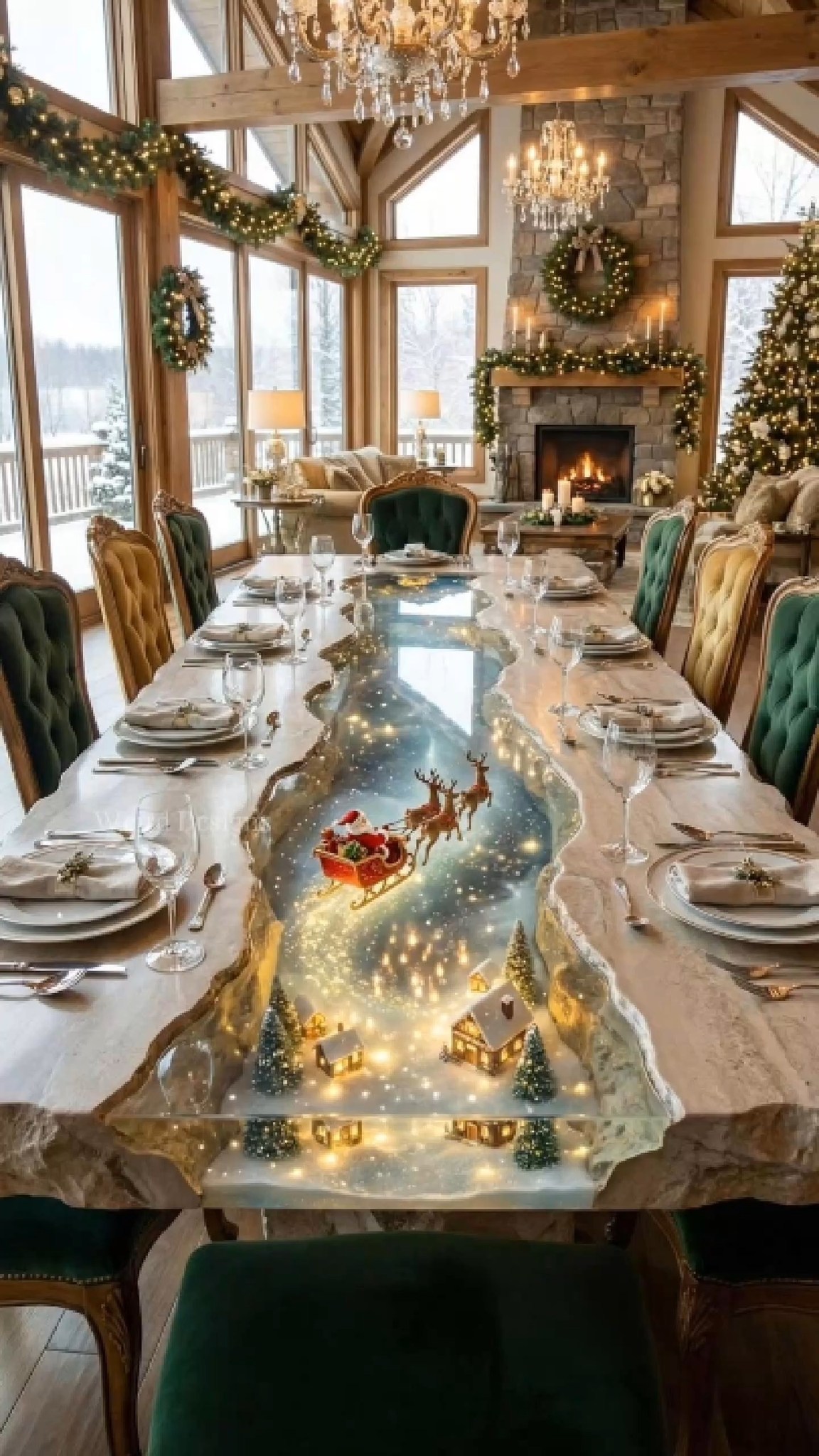christmas dining room decor