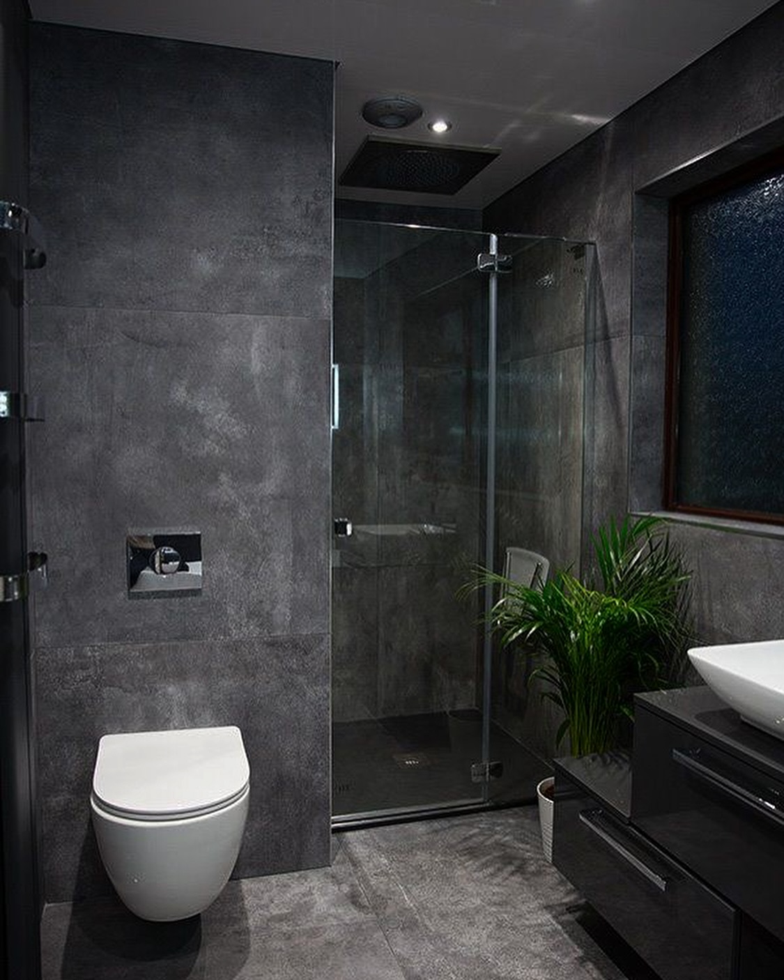 grey bathroom decor