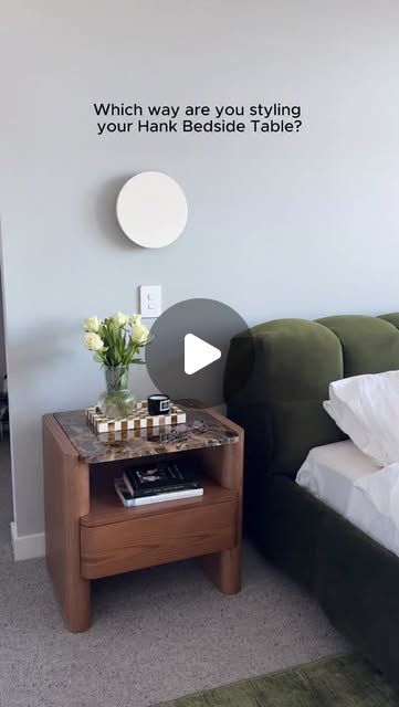 bedside table decor