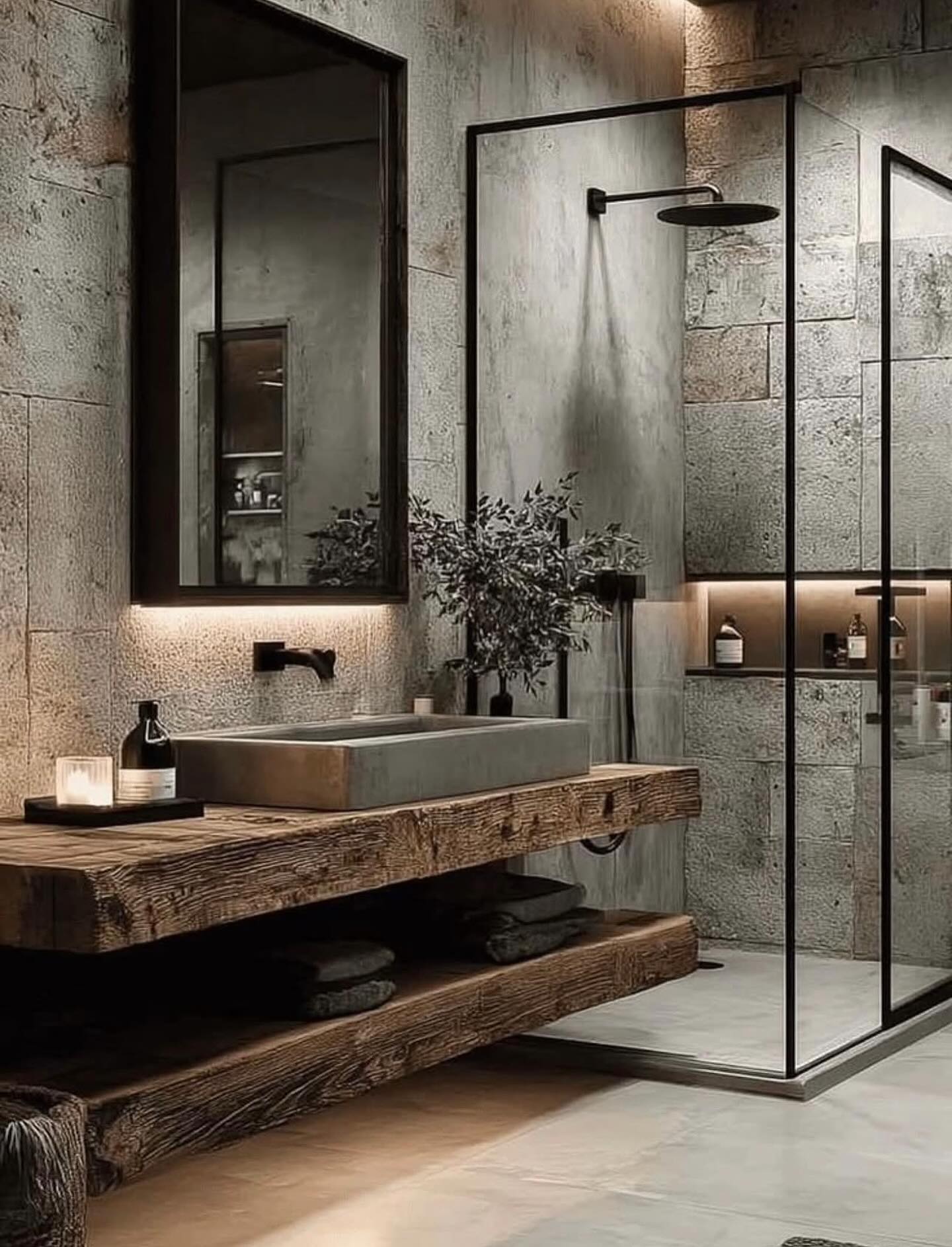 industrial bathroom decor