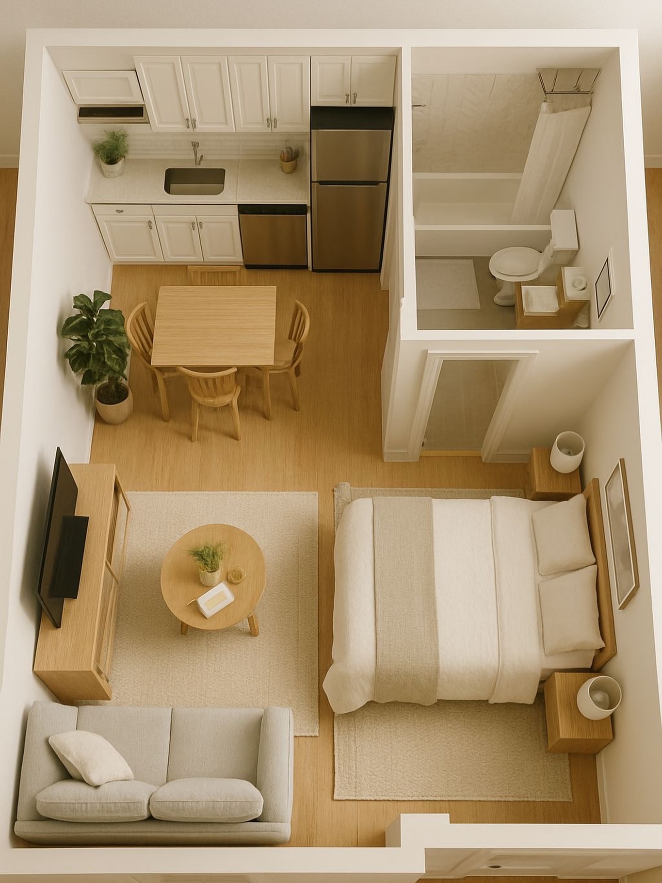 clever studio apartment ideas
