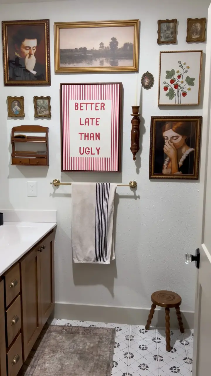 bathroom art ideas