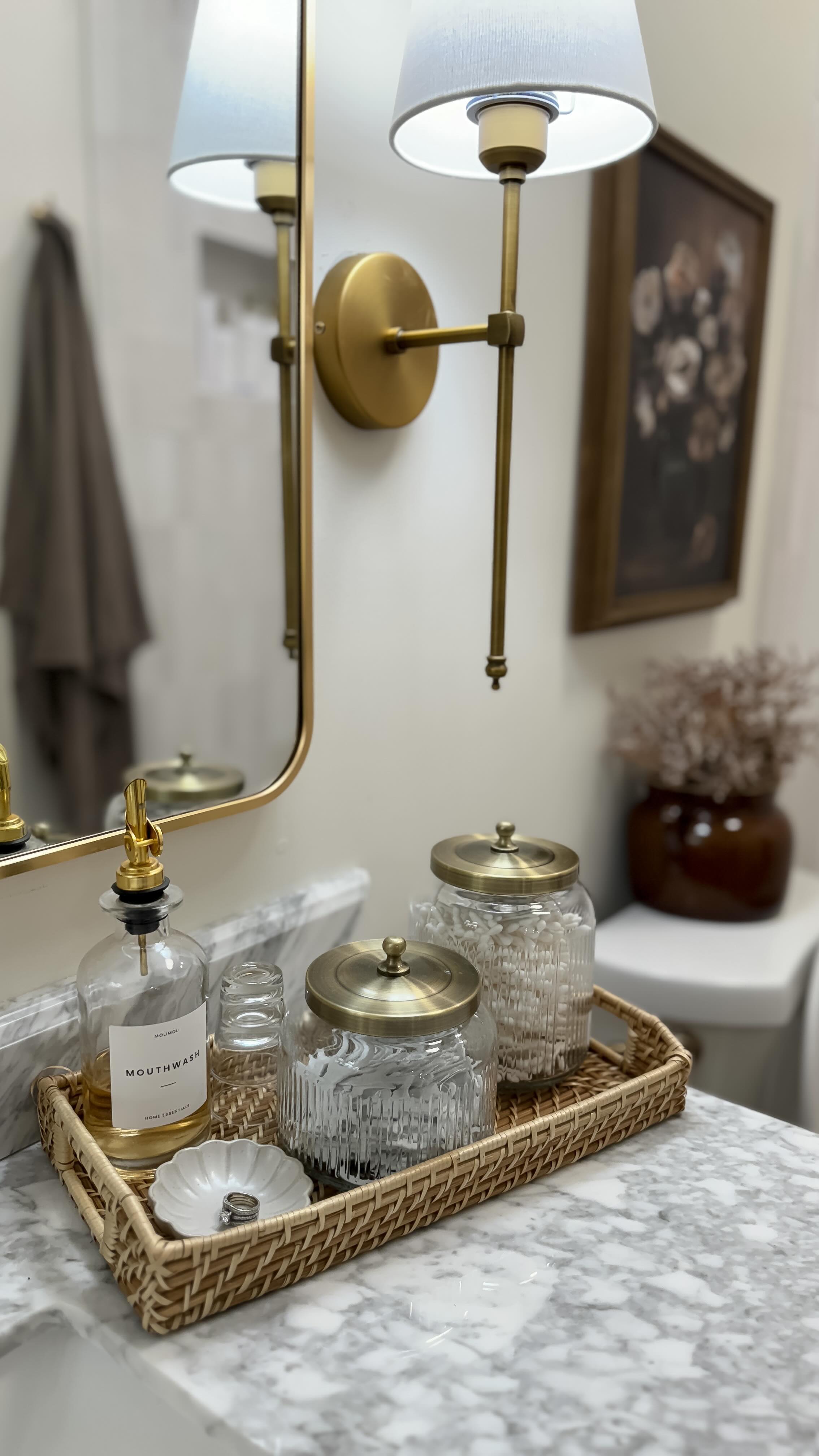 15 Stunning Bathroom Counter Decor Ideas (With Photos) To Upgrade Your Vanity Now 4 bathroom counter decor