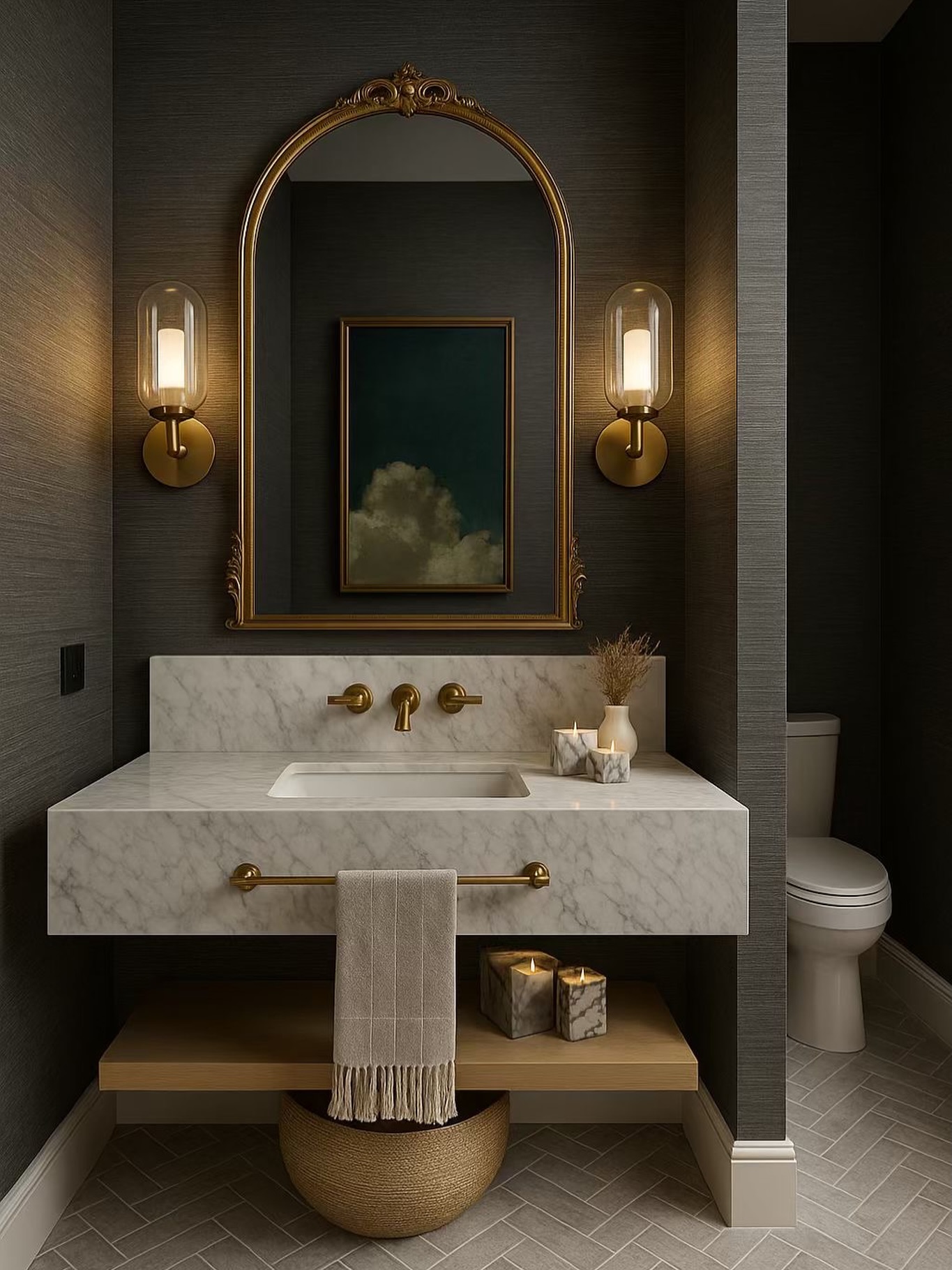 marble bathroom decor