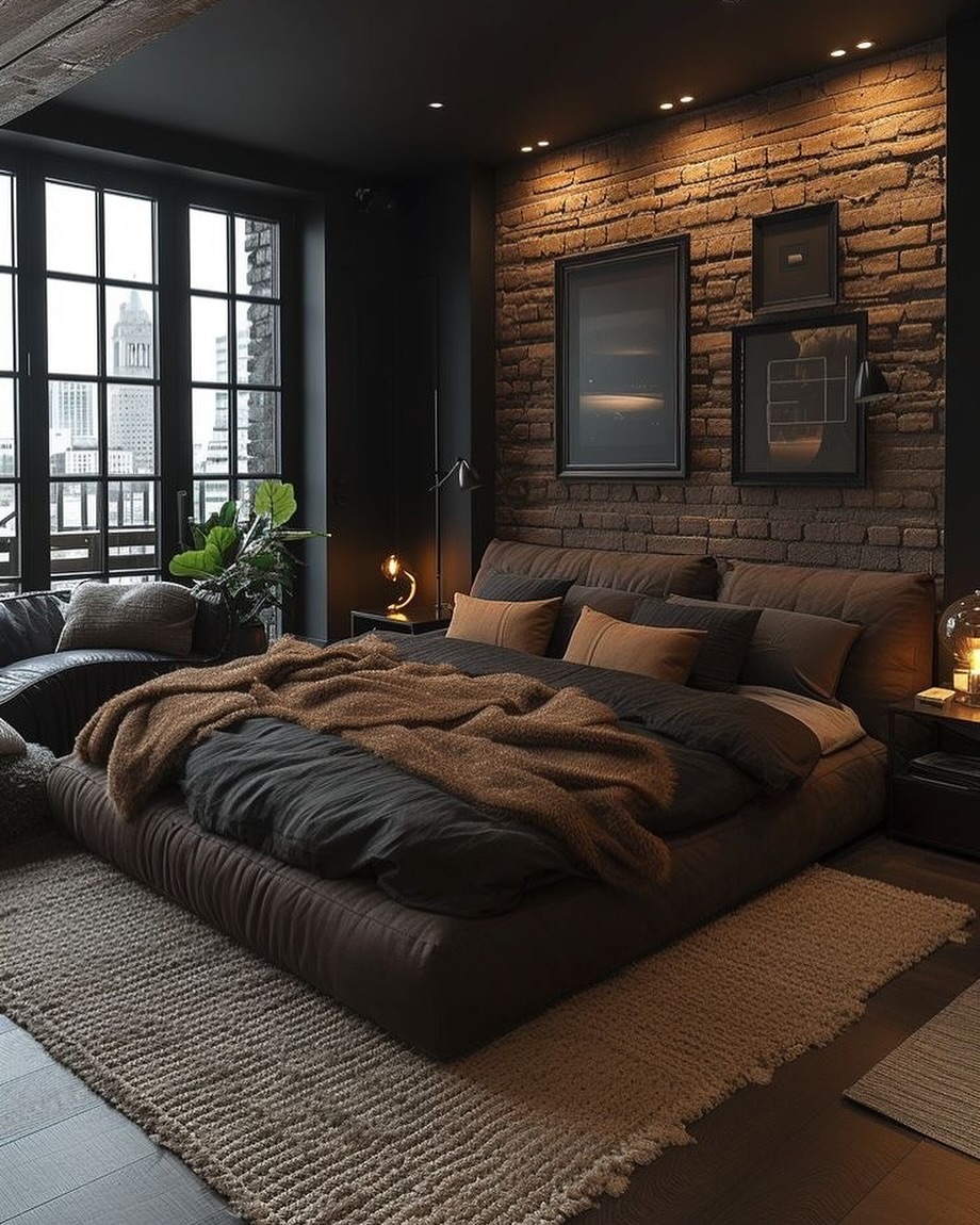 masculine bedroom decor