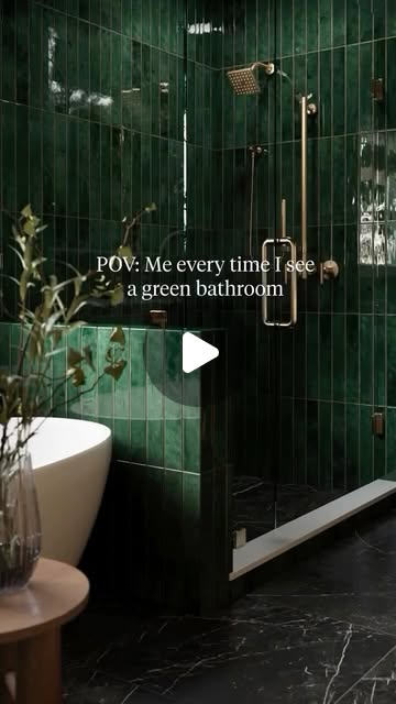 green bathroom decor