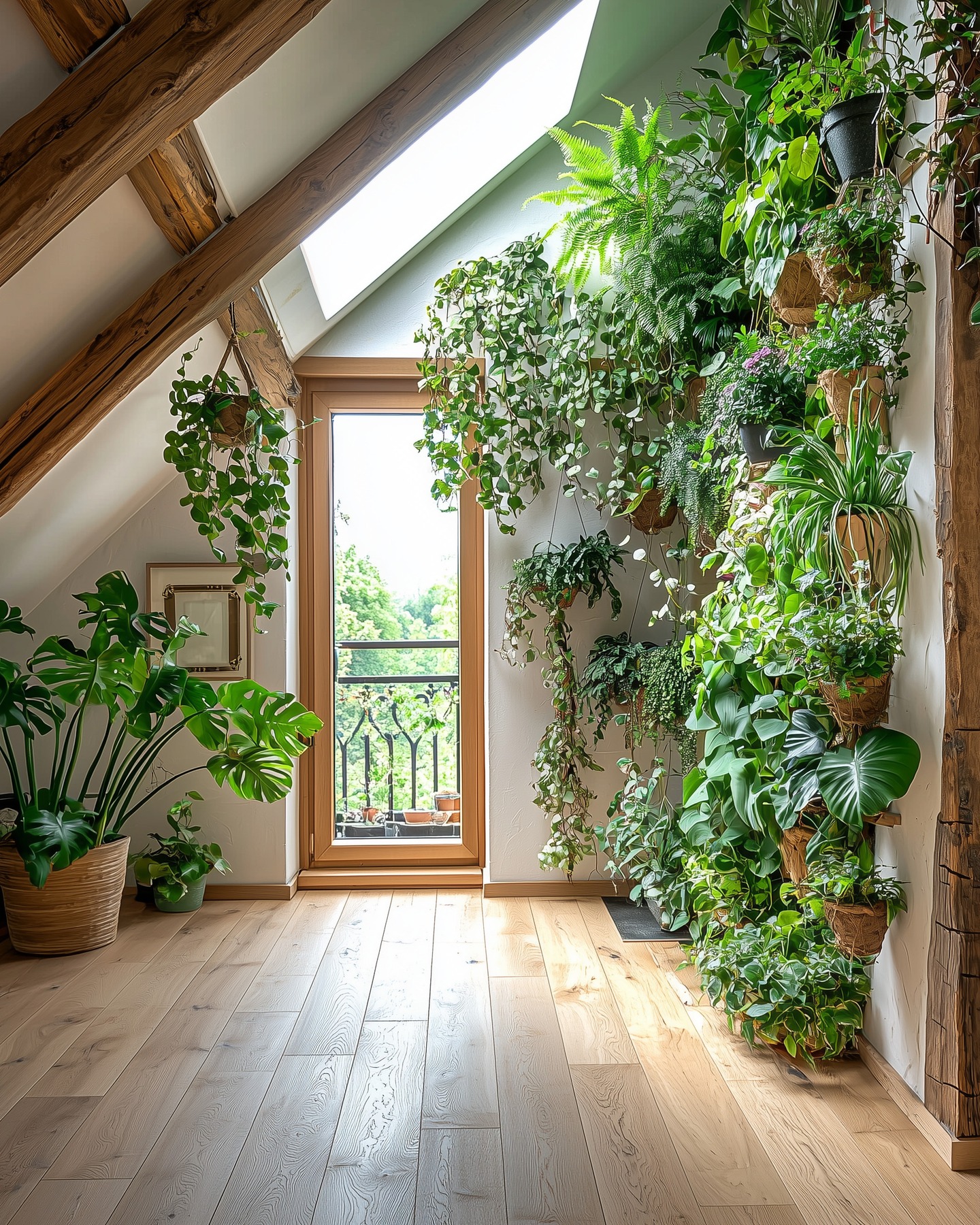 plant filled apartment