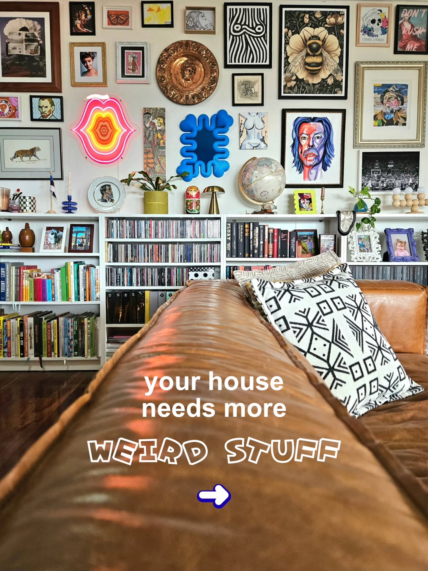 eclectic apartment decor