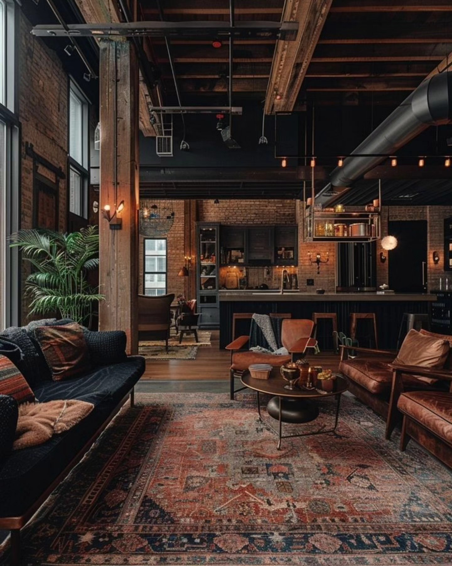 industrial apartment decor