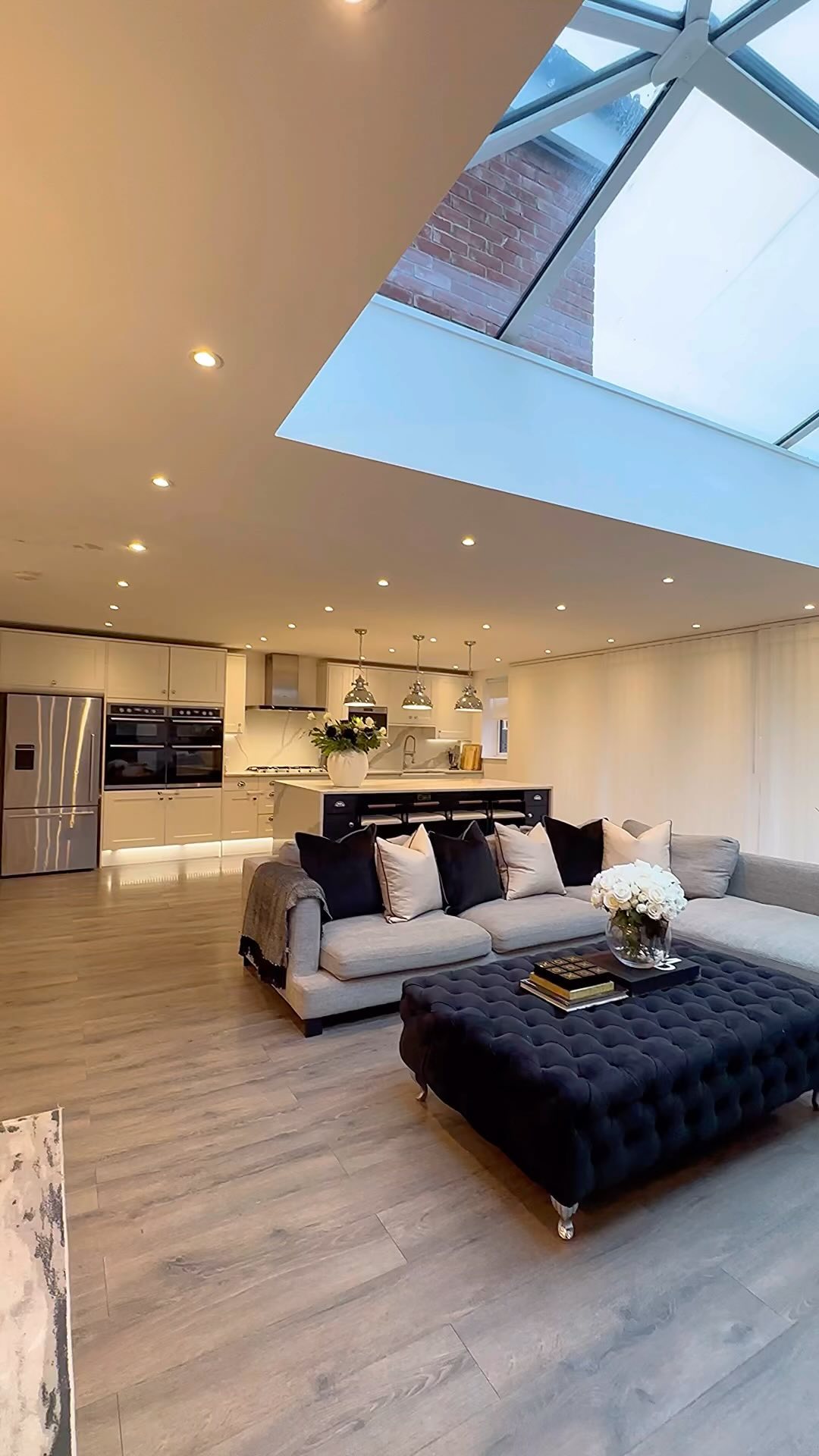 open plan apartment decor