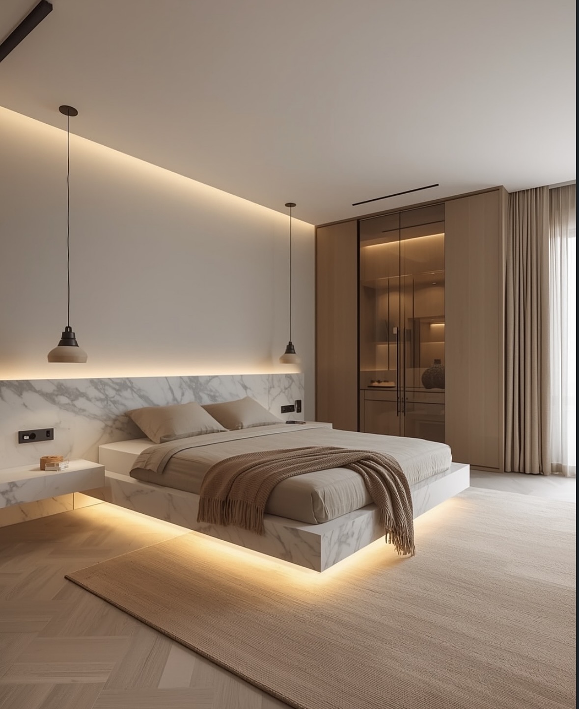 open plan bedroom ideas