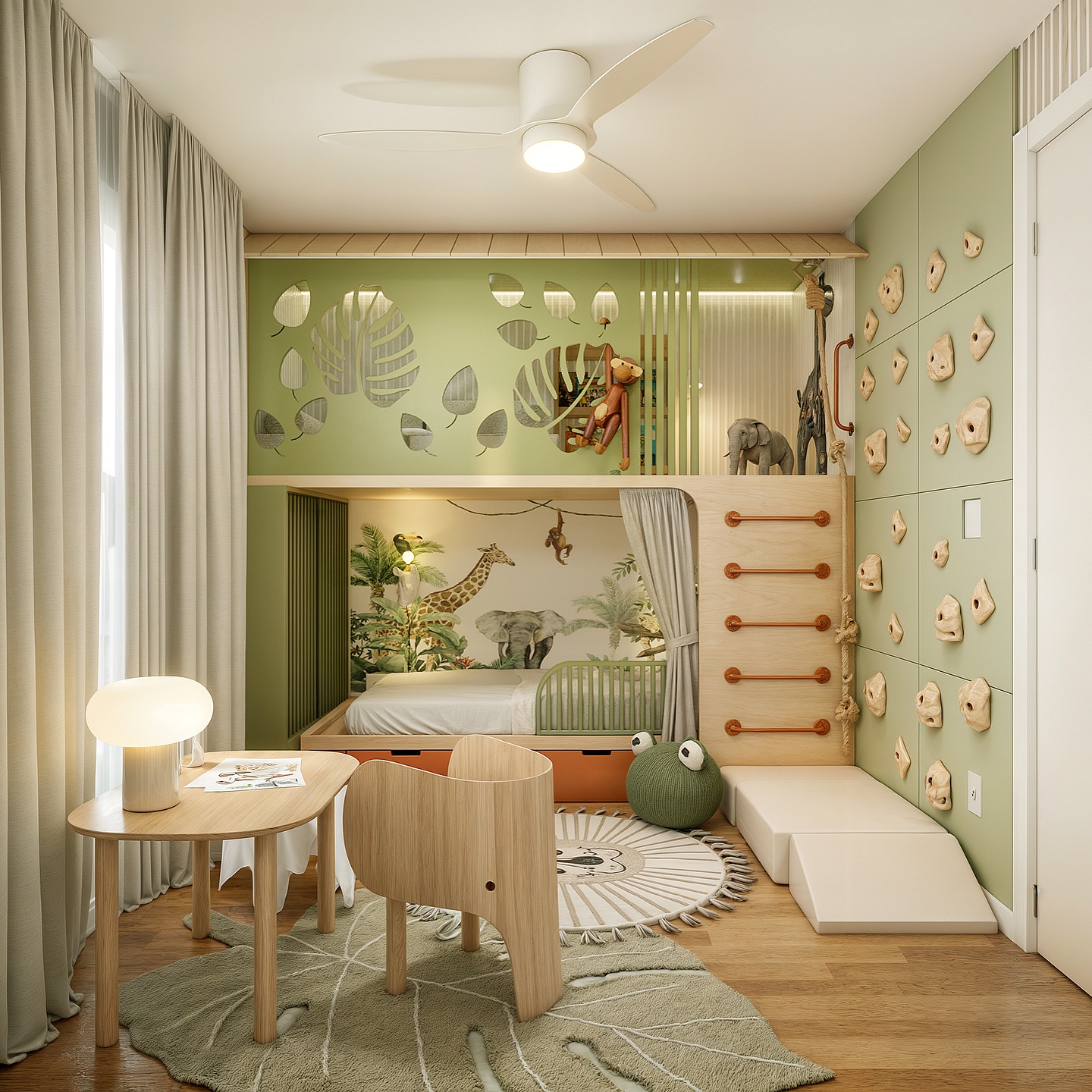 jungle kids room