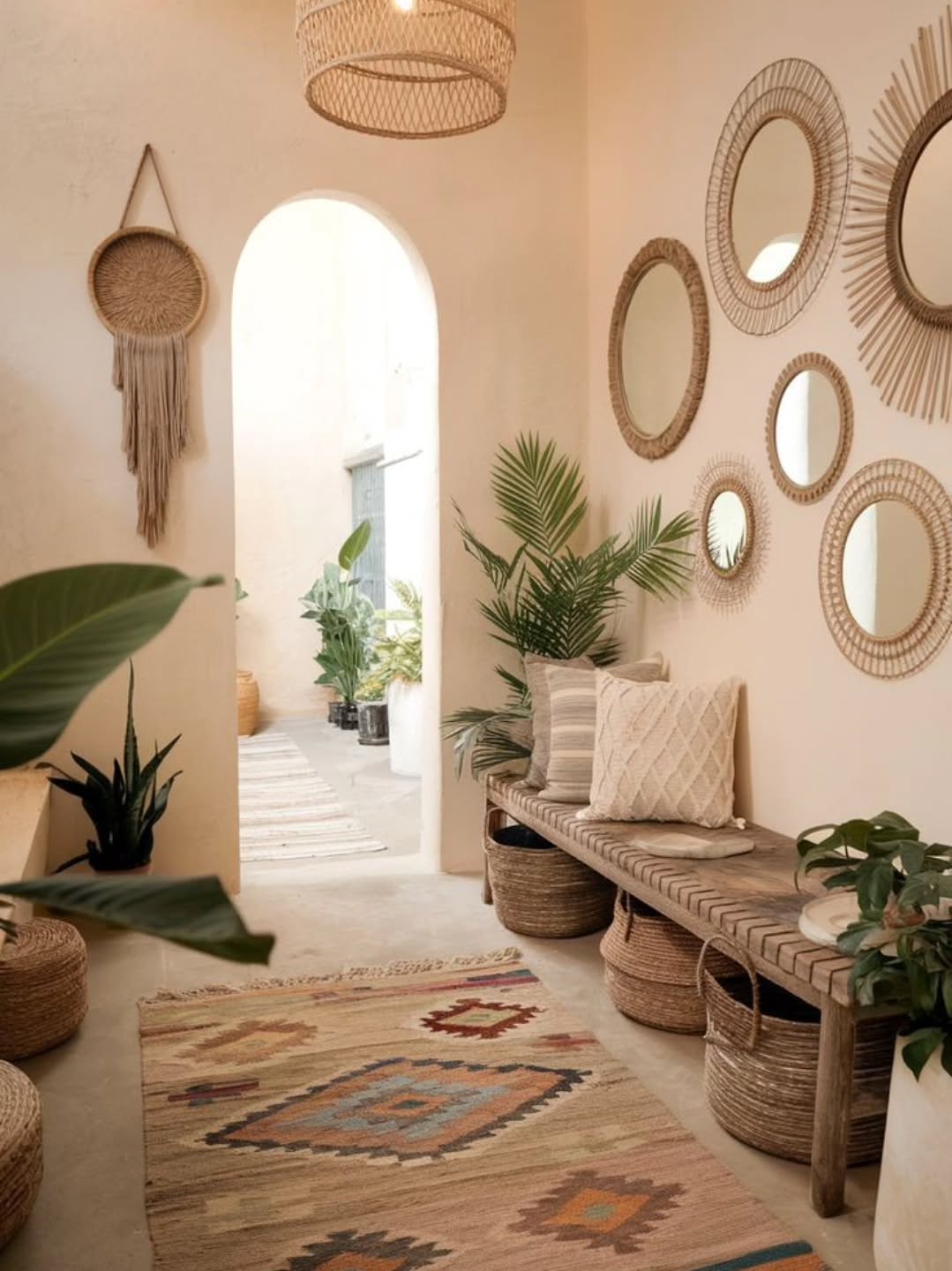 boho chic dining room
