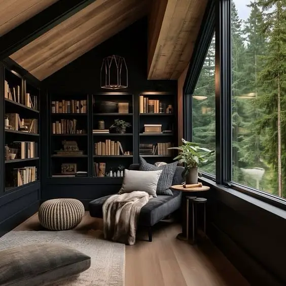 cozy reading nook bedroom