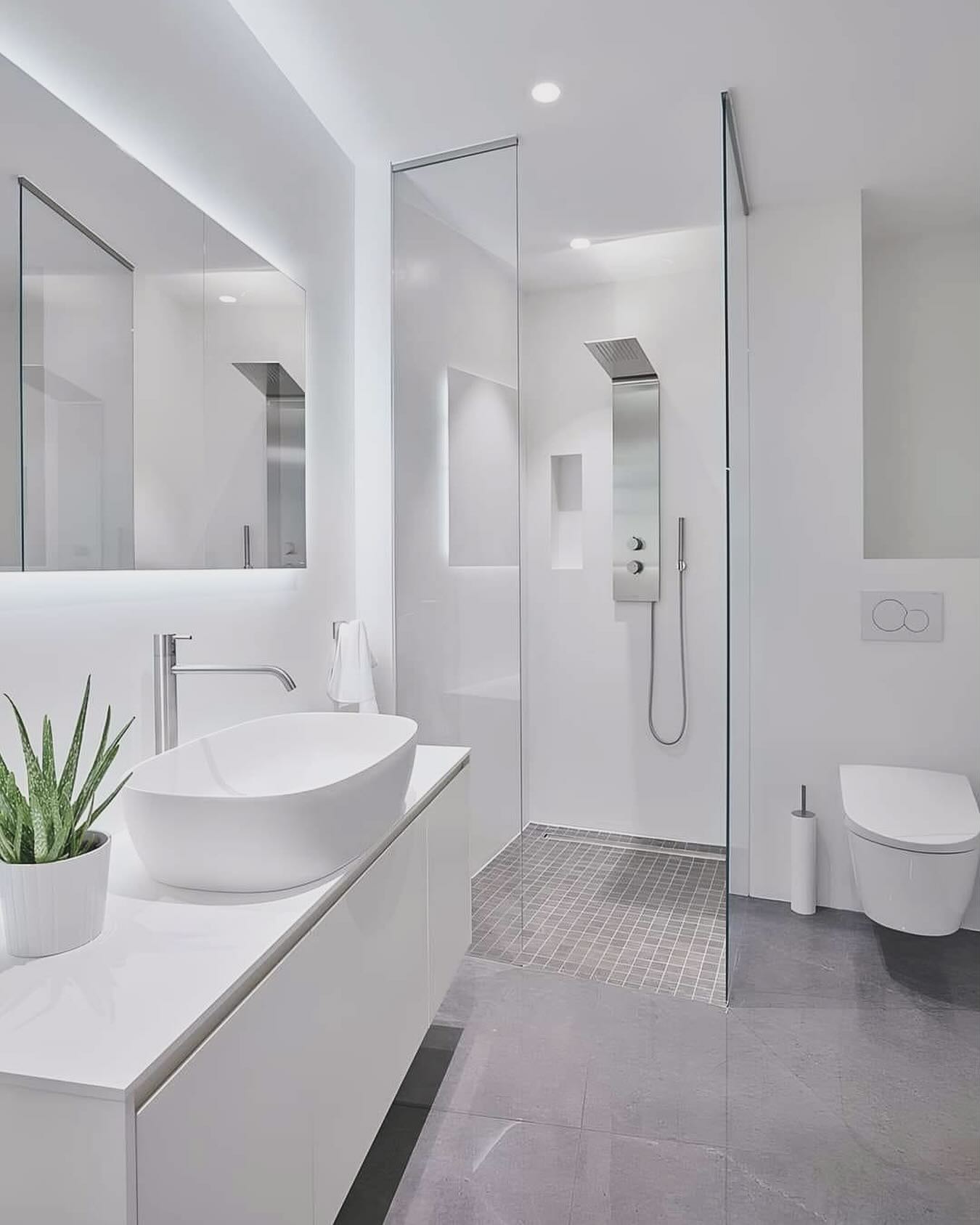 white bathroom decor