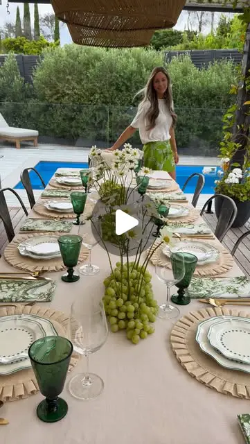 summer dining room decor
