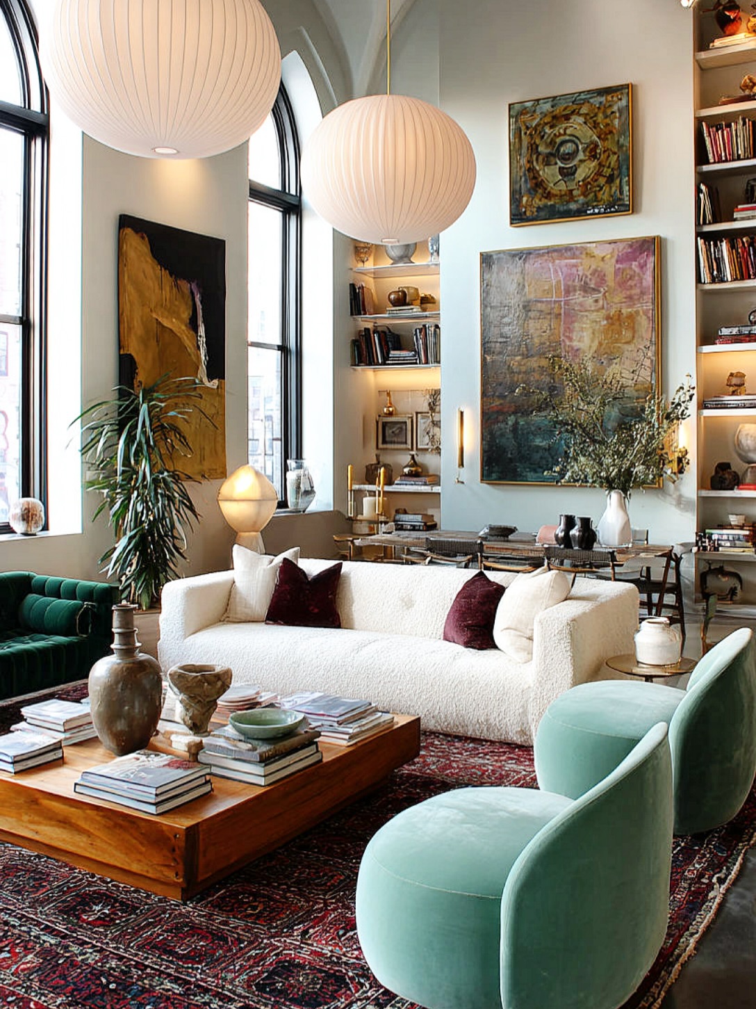 eclectic dining room decor