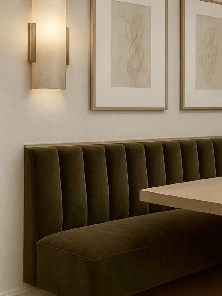 built in dining bench