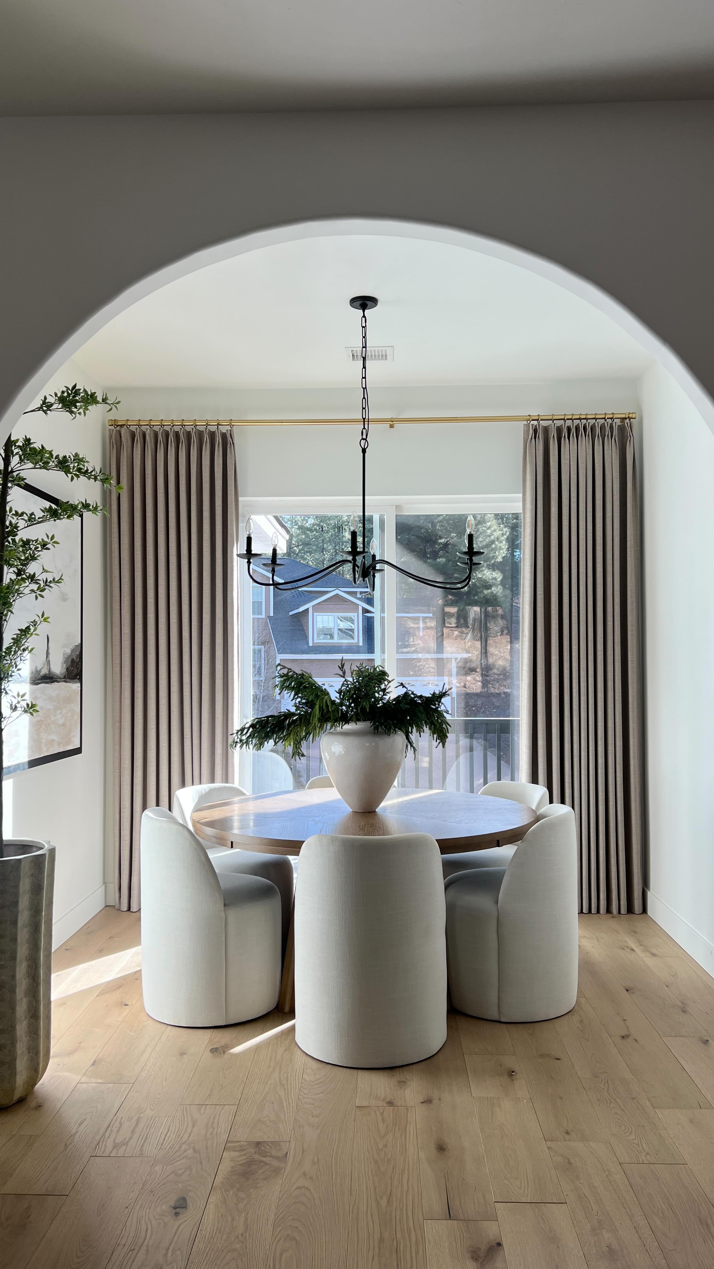 dining room window treatments