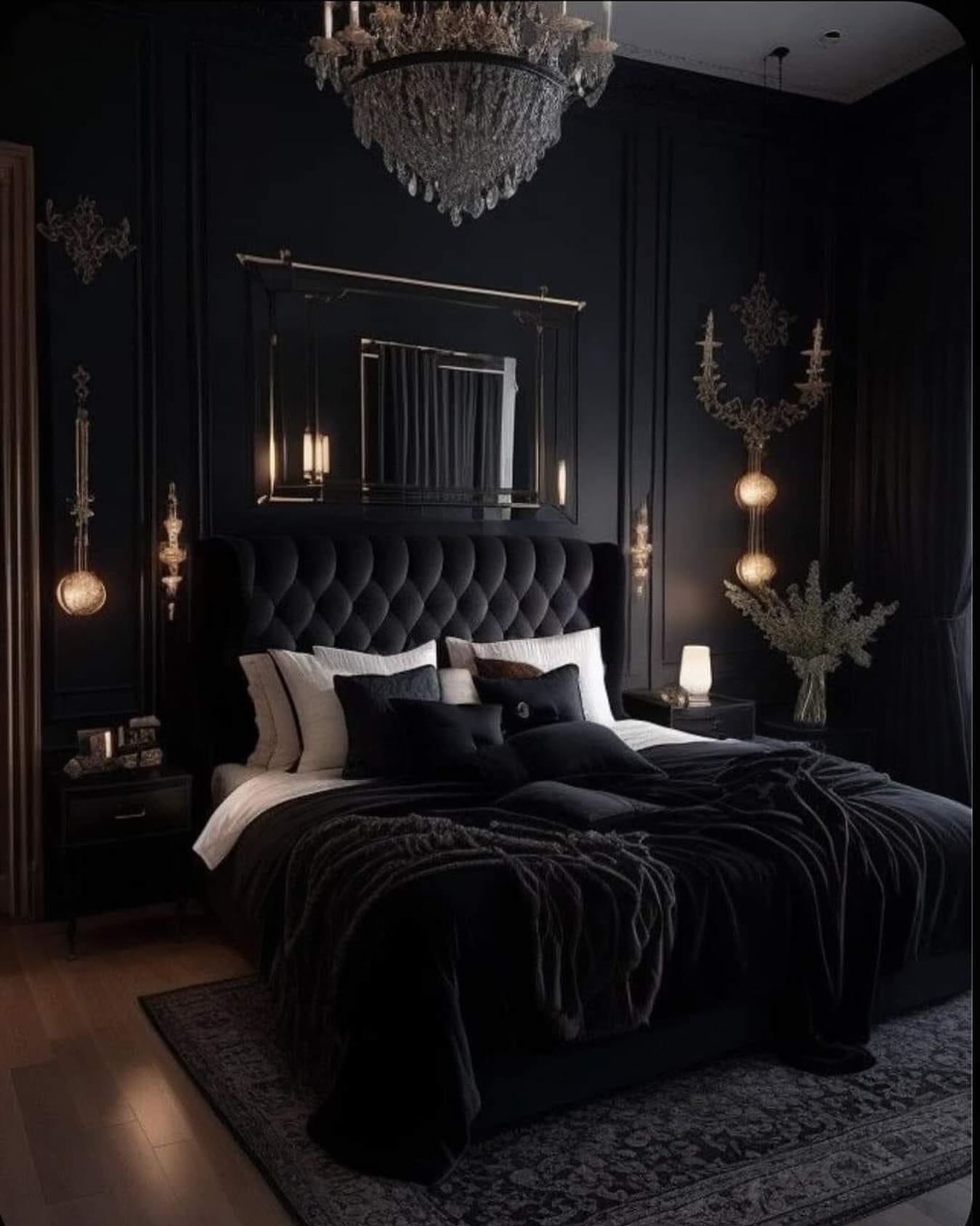 dark cozy bedroom