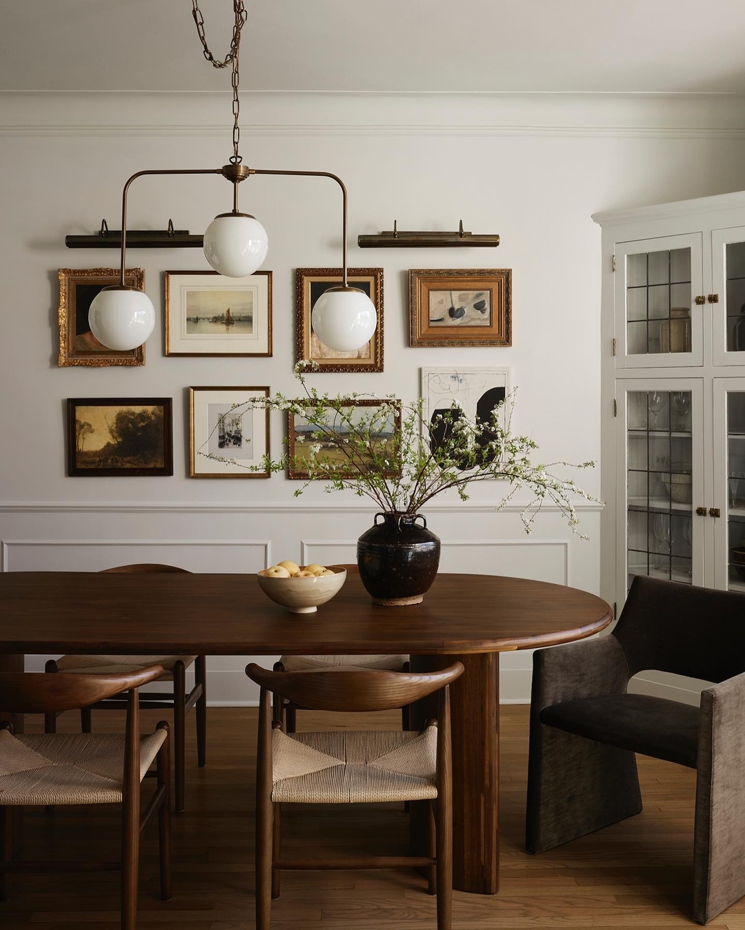 dining room gallery wall