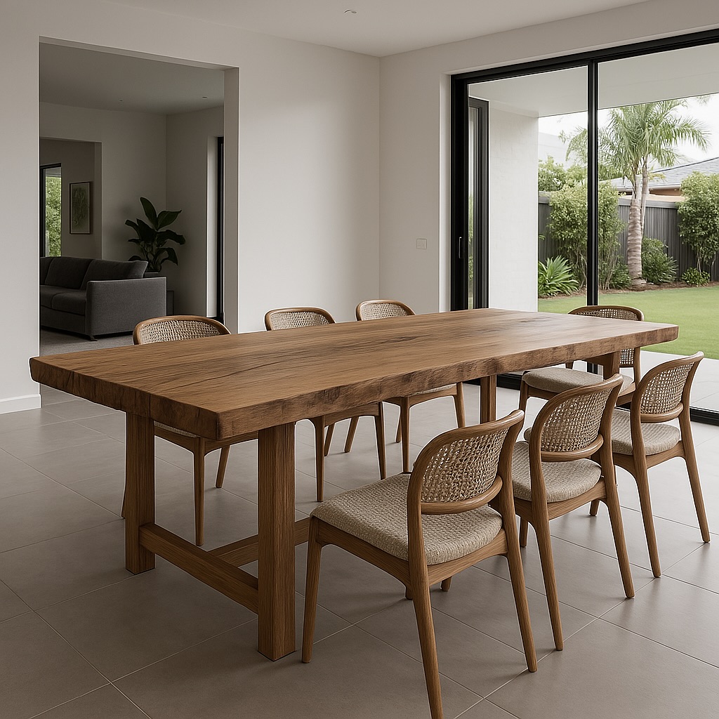 wood dining room decor
