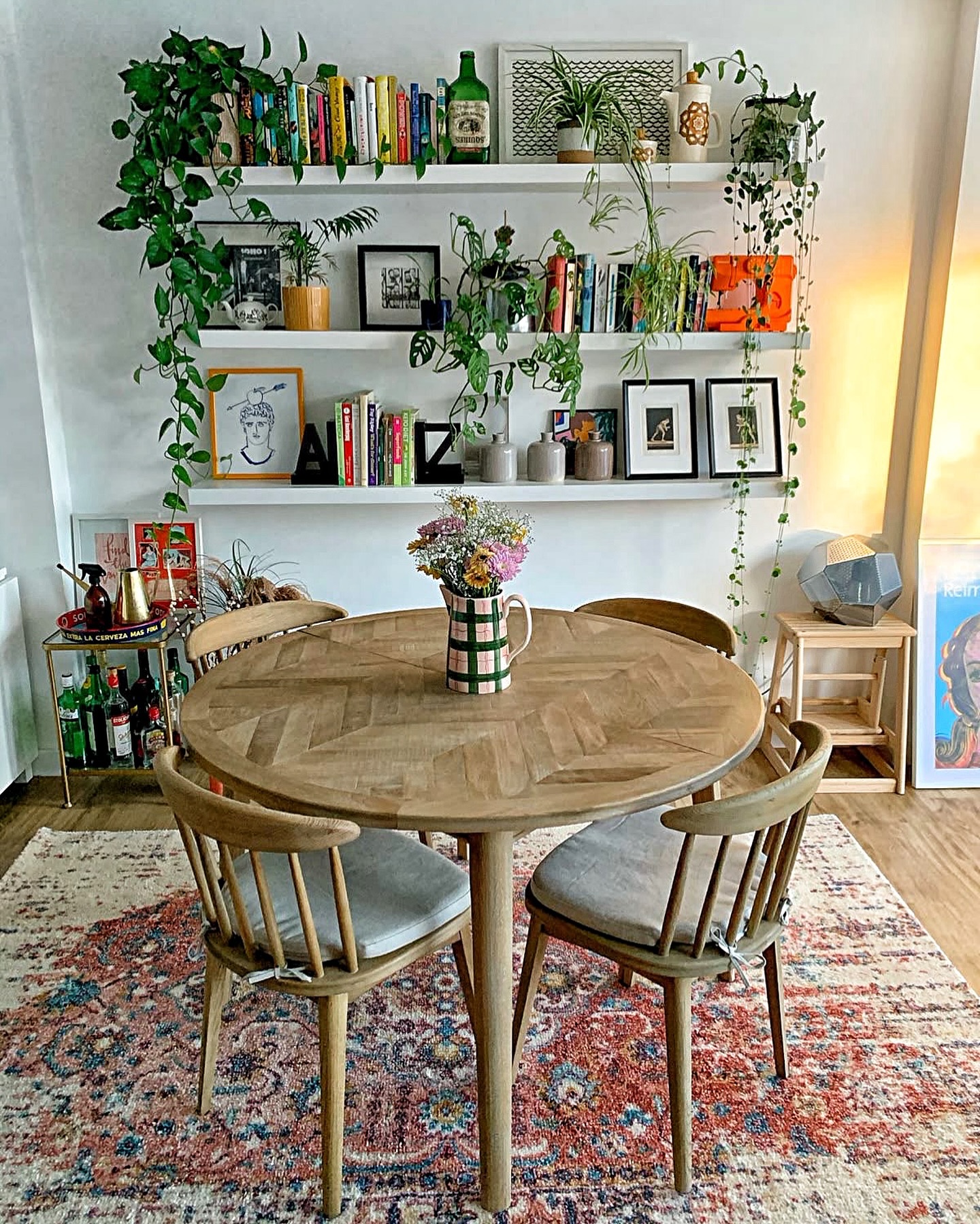 wood dining room decor