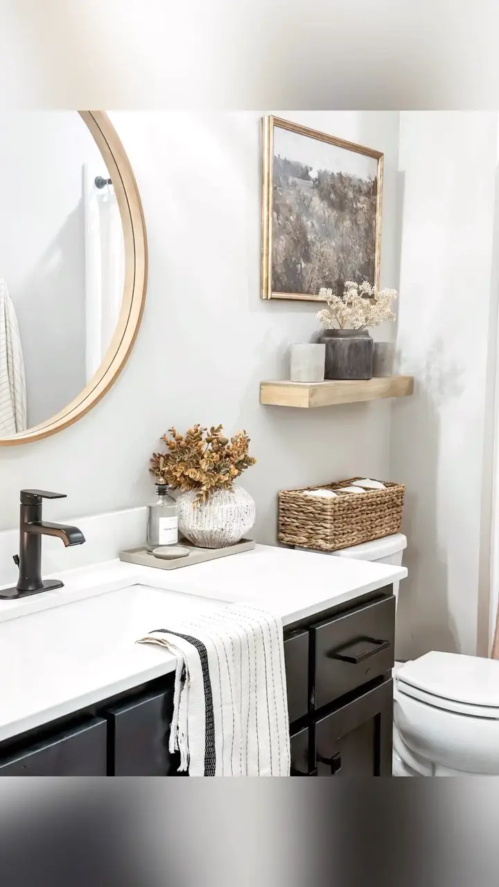 dollar store bathroom decor