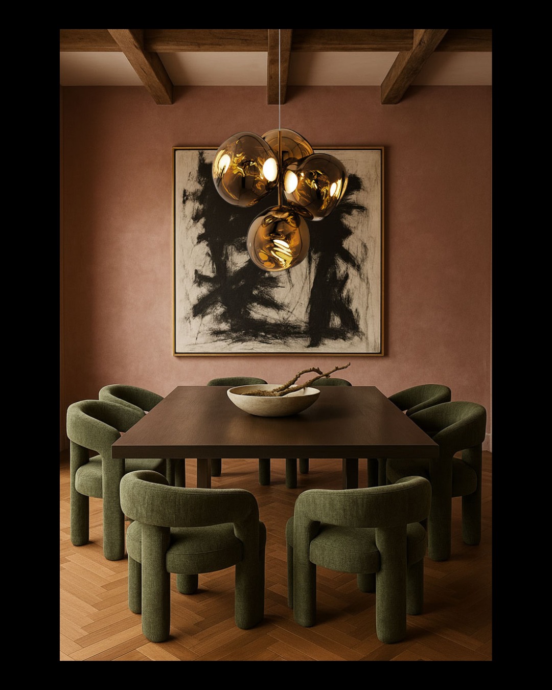 wood dining room decor