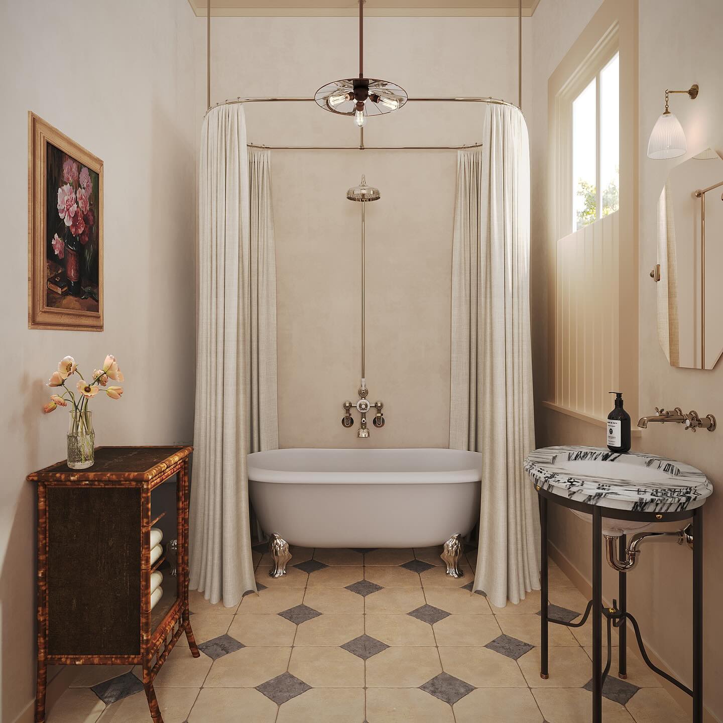 18 Stunning Clawfoot Tub Bathroom Ideas (With 18 Gorgeous Images To Inspire Your Next Makeover) 8 clawfoot tub bathroom