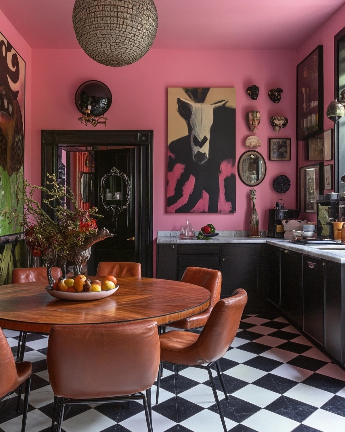 eclectic dining room decor