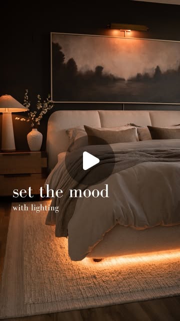 soft bedroom lighting