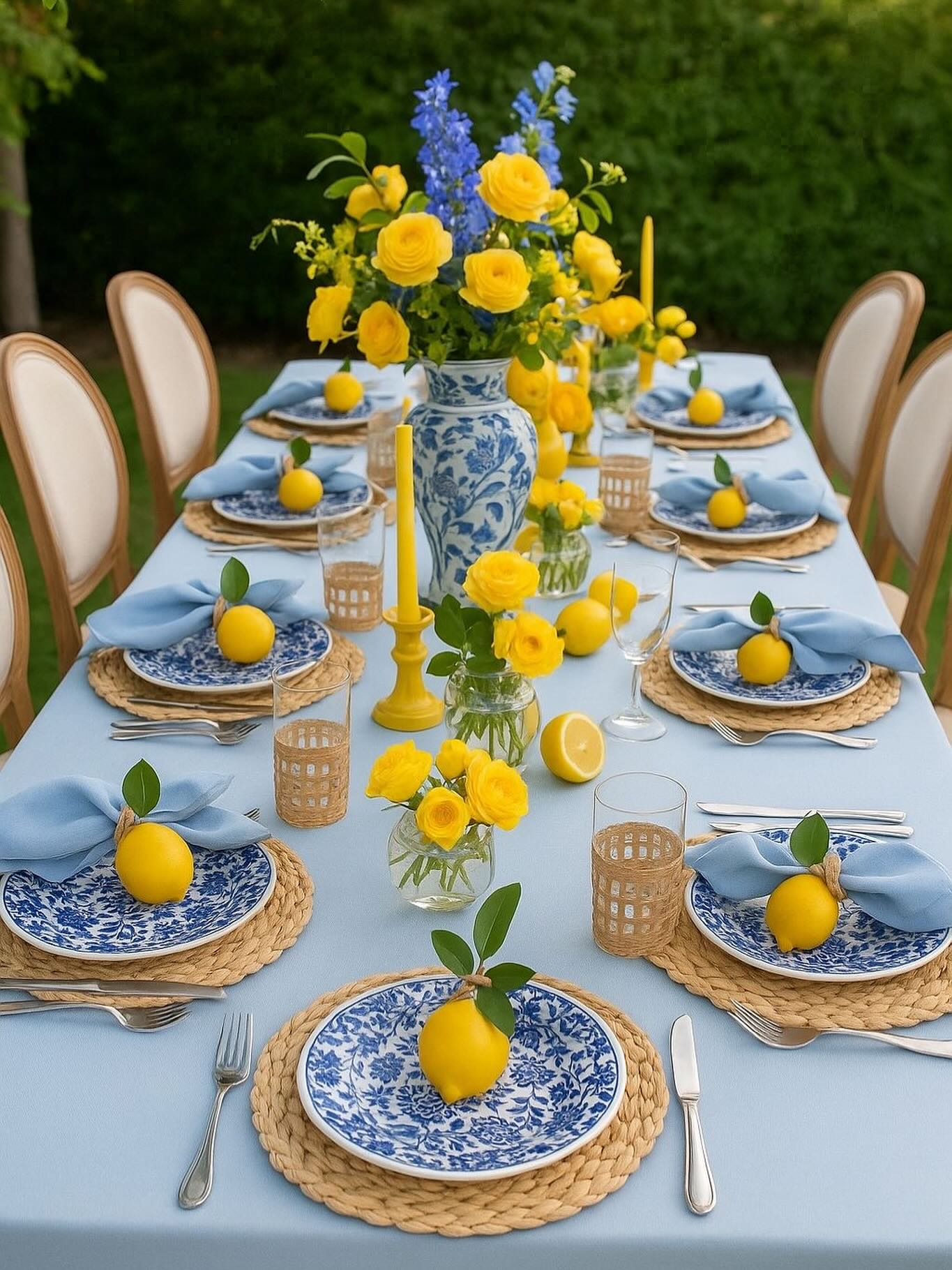 summer dining room decor