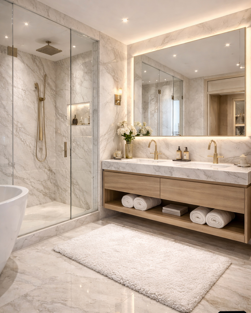 marble bathroom decor