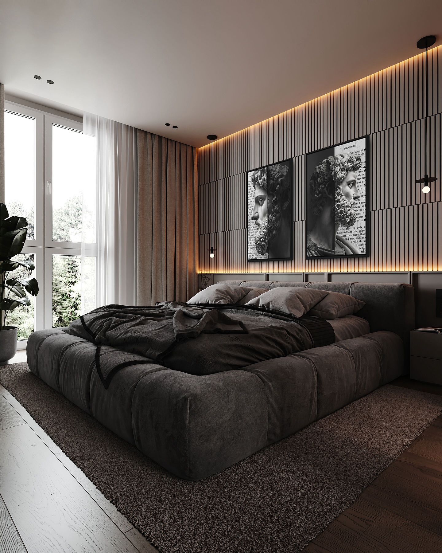 masculine bedroom decor